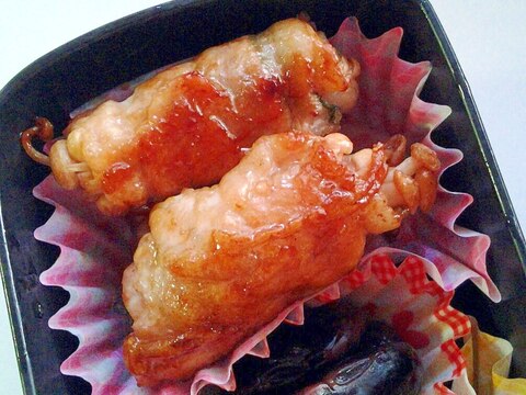 お弁当に♪超簡単美味しい！えのきの豚巻き